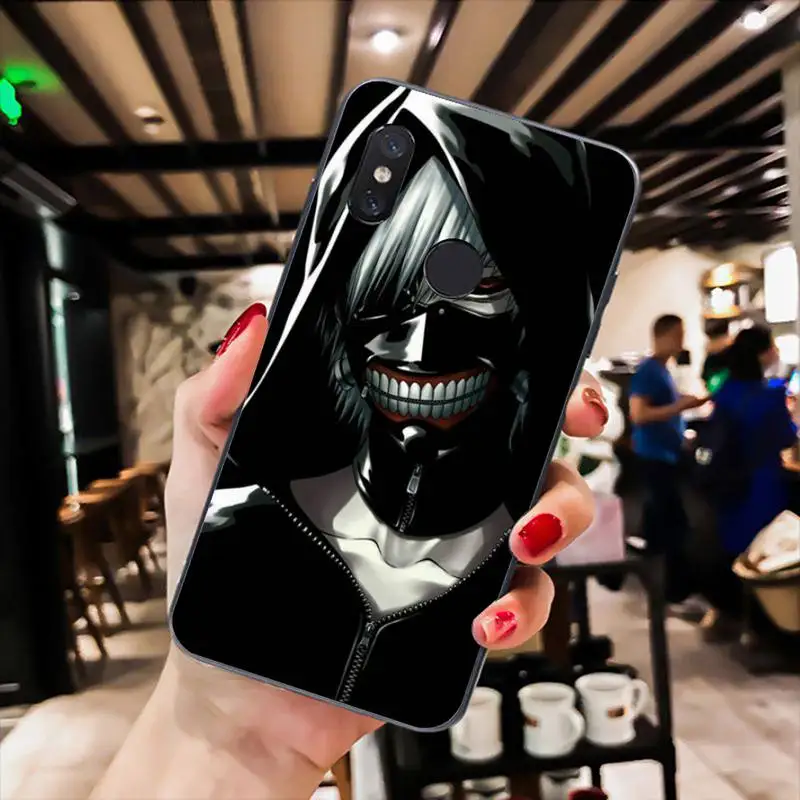 

Tokyo Ghoul Phone Case For Xiaomi Mi 5 6 A2 A2lite A1 9 9SE 8Lite 8explorer Pocophone F1 Black Soft TPU Cove Fundas