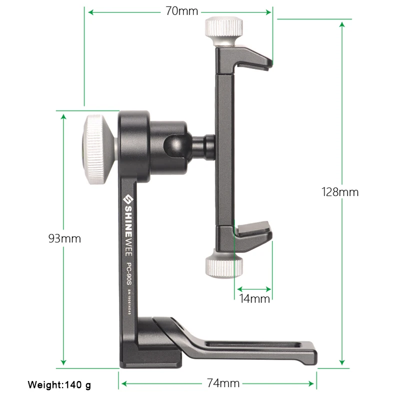 Алюминиевый Штатив для смартфона адаптер вертикальный видео Кронштейн зажим