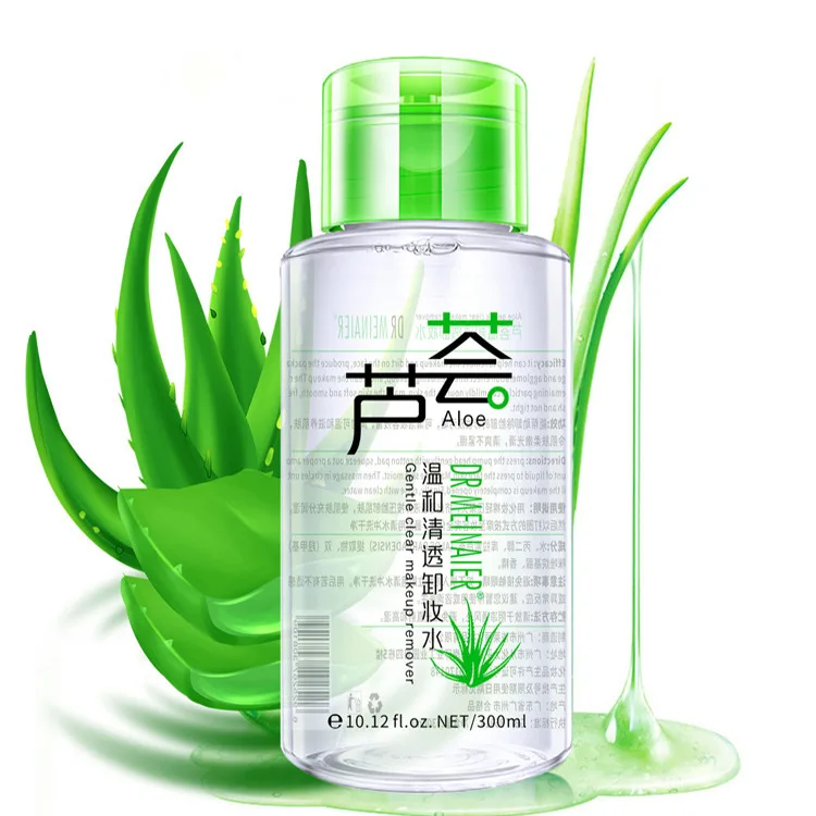 

Aloe Vera Gentle and Clear Makeup Remover Water Soft Moisturizing Cleansing No Irritating Face Eyes Lip Makeup Cleansing Remover