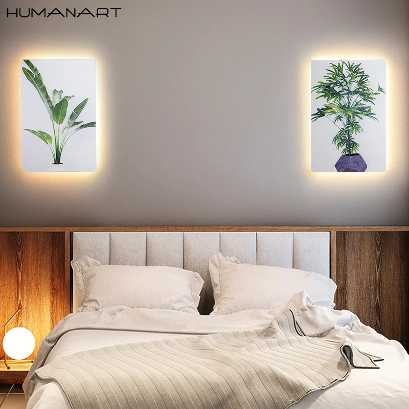 Креативные Настенные светильники с технологией струйной печати 3 сменные цвета