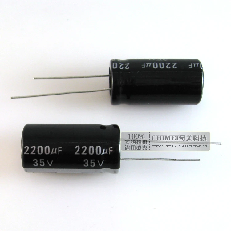 Бесплатная доставка. Электролитический конденсатор 35 в 2200 мкФ размер 26x12 мм 26*12