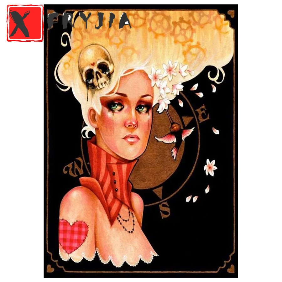 

Алмазная живопись для боди-арта полная квадратная дрель Алмазная вышивка круглые алмазы мозаика вид Стразы Живопись Главная Wall art