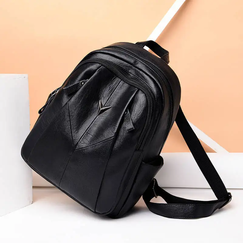 New 2019 Backpack Women Ladies PU Leather Small Backpacks For Teenage Girls Female School Shoulder Bag Pack Mochila Feminina | Багаж и