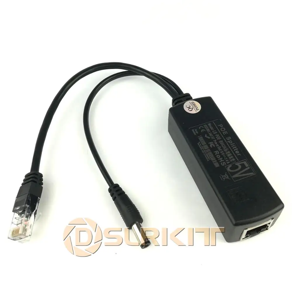 DSLRKIT 5 5x2 1 мм DC В 2.4A активный сплиттер PoE Power Over Ethernet 802.3af | Безопасность и защита