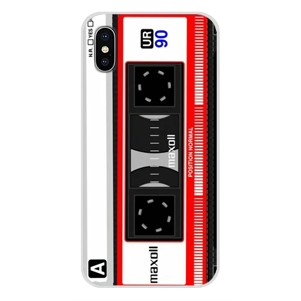 Popular vintage Magnetic tape Cassett For Samsung A10 A30 A40 A50 A60 A70 Galaxy S2 Note 2 3 Grand Core Prime Silicone Cover Bag | Мобильные