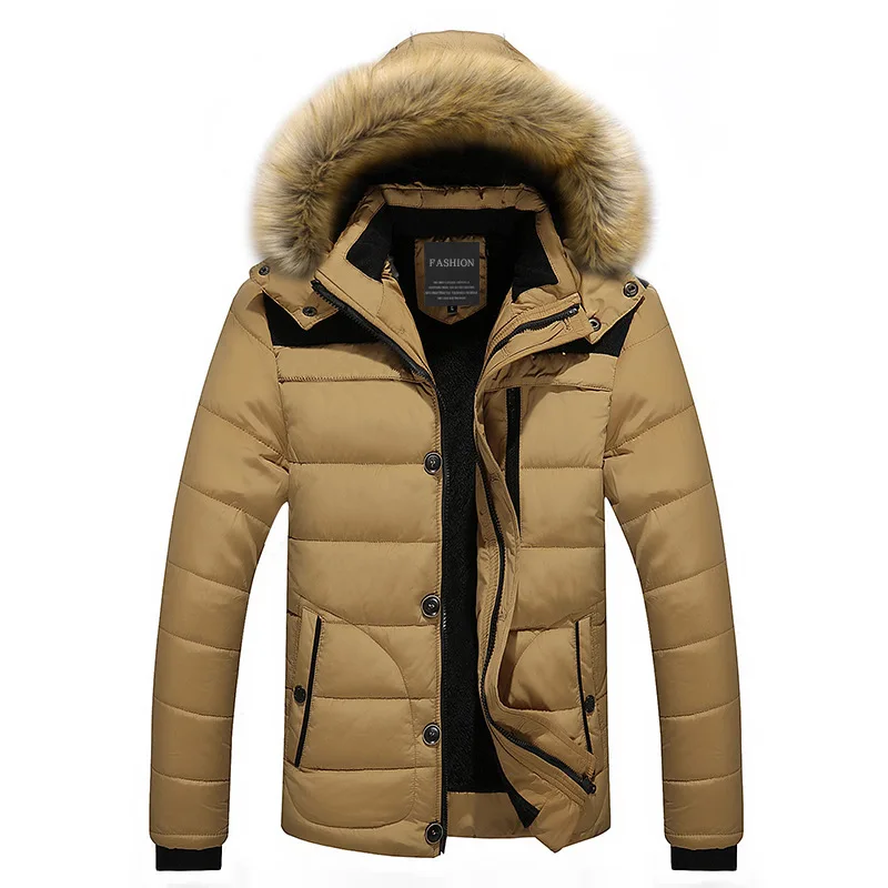 

Brand Winter 2020 Military Jacket Men Thick Warm Fleece Parka Multi-pocket Cargo Men Windbreaker Hooded Snow Parka Coat Male