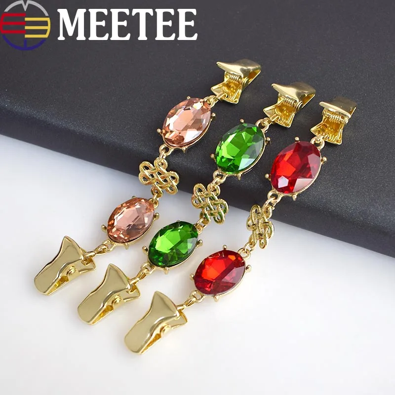 2 шт. Европейский ретро Кристалл кардиган клип одежда стразы декоративные