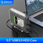 ORICO 3,5 ''USB3.0 корпус жесткого диска 12 ТБ большой емкости HDD чехол с держателем 12V2A адаптер питания для WindowsMacLinux