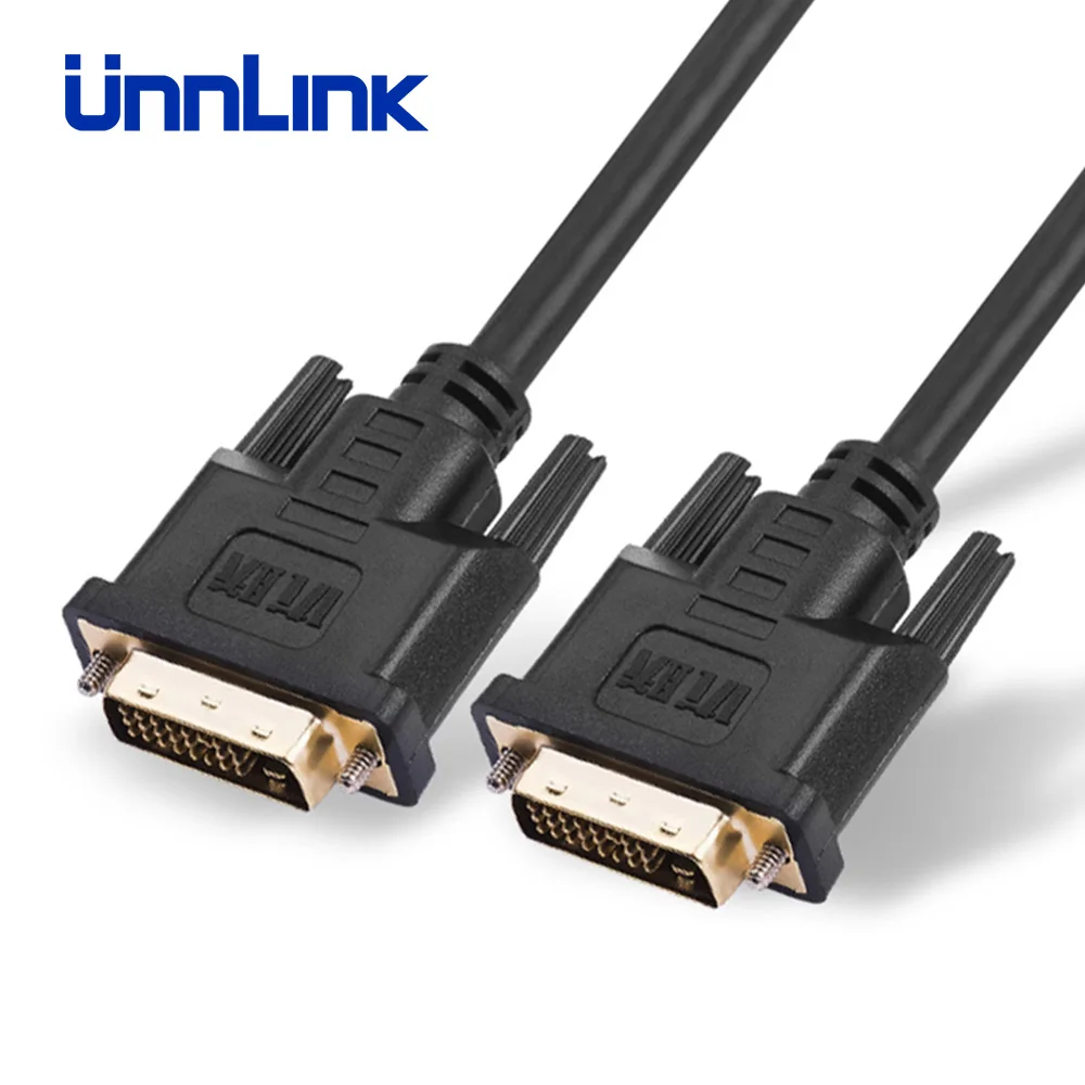 Кабель Unnlink DVI D 24 + 1 Pin UHD FHD 1080P 2560*1600 @ 60 Гц 2 м/3 м/8 м/10 м 12 для проектора компьютера ТВ