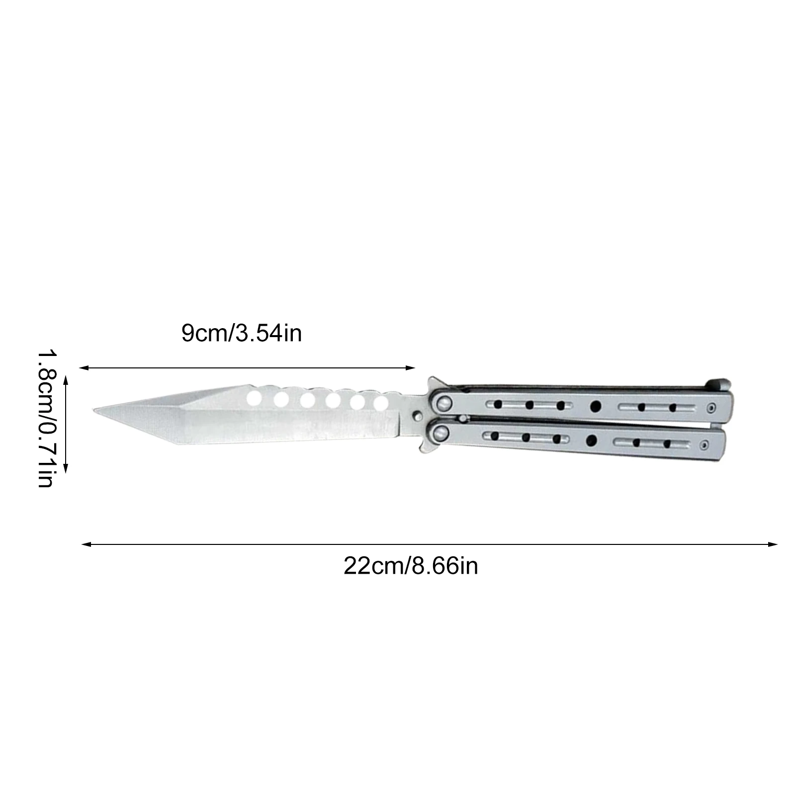 

Hot Sale! Knife Practice Training Folding Knife Stainless Steel Knife Without Blade Portable Tool For Outdoor Camping