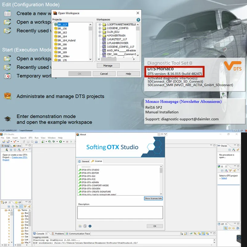 Автомобильное диагностическое программное обеспечение 512G SSD для сканера OBD2 MB Star