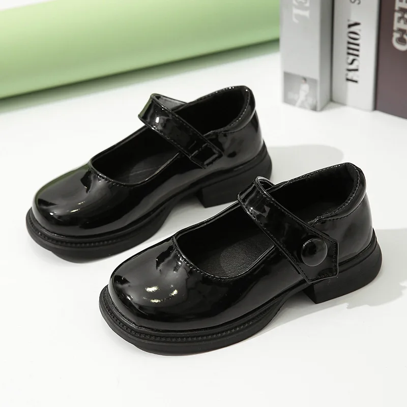 Демисезонная детская обувь кожаная для больших девочек и мальчиков нескользящая