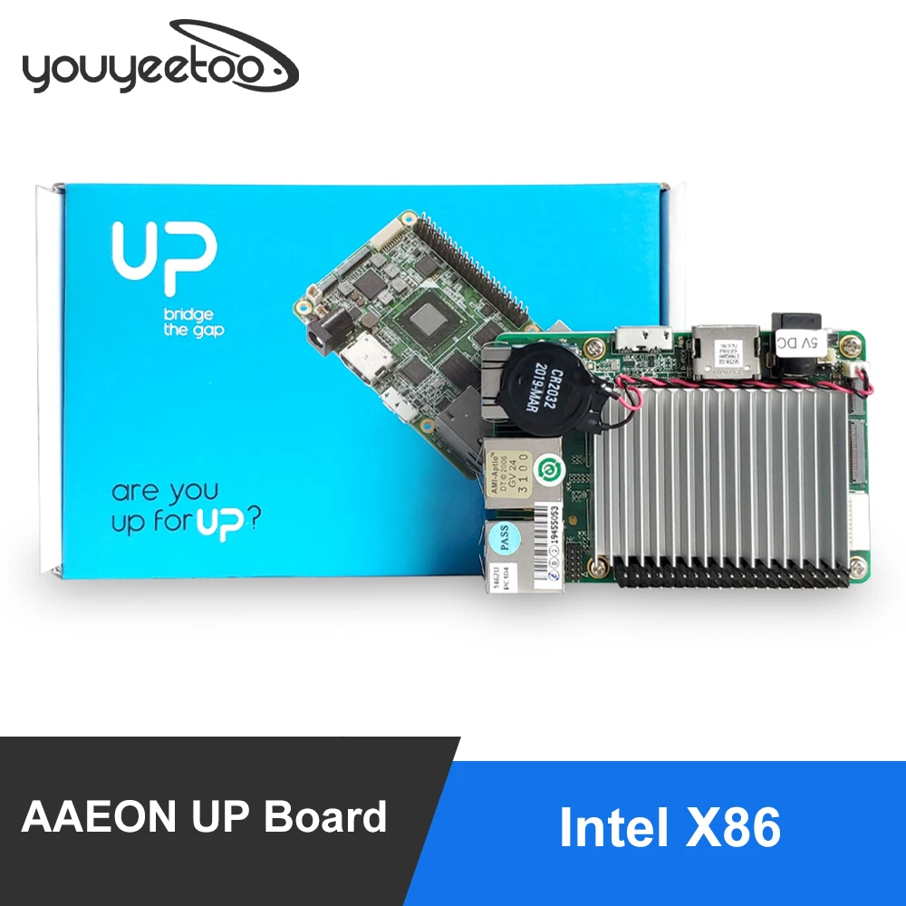 Billig AAEON UP Board Inter 4GB RAM + 32GB EMMC Kompatibel Mit Den Meisten Von Raspberry Pi HUT Intel X86 Unterstützung Linux, Android Windows 10