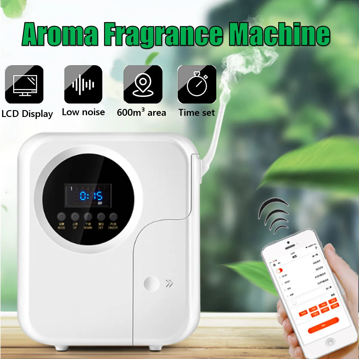 

Scent Machine Air Purifier Aroma Fragrance Machine APP Control 5W 12V Timer Function Scent Unit For Hotel Perfume Sprayer Aroma