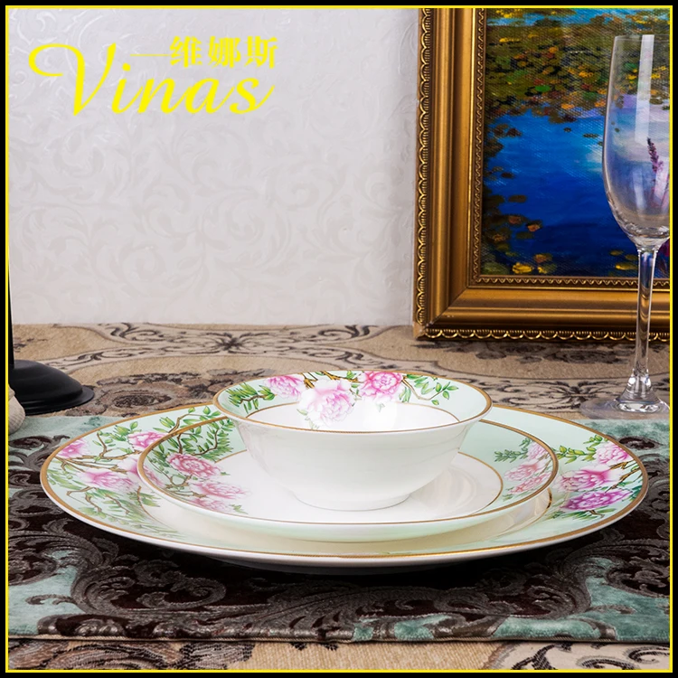 Китайский стиль отель подставка для кухни теарелка керамическая чаша набор стол