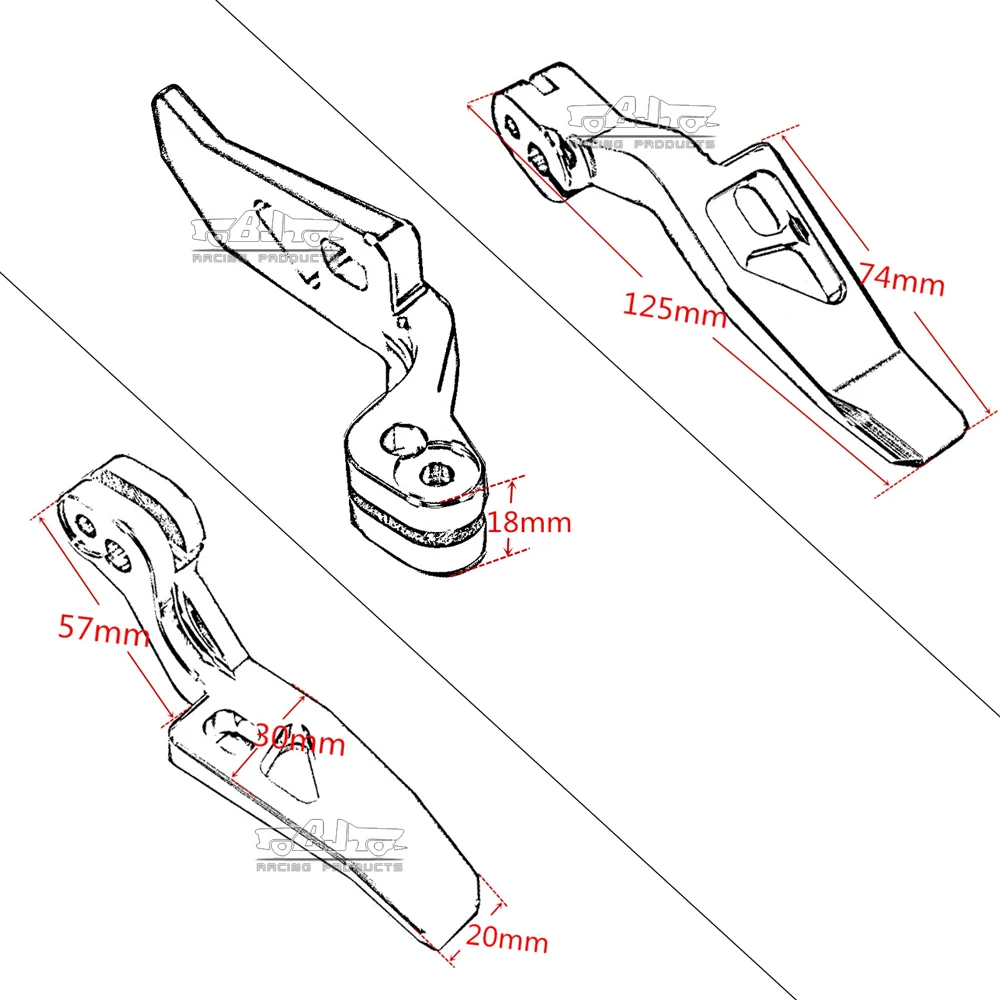 

Motorcycle Accessories CNC Aluminum Parking Hand Brake Lever For Yamaha T MAX500 2008-2011 T MAX530 2012-2016
