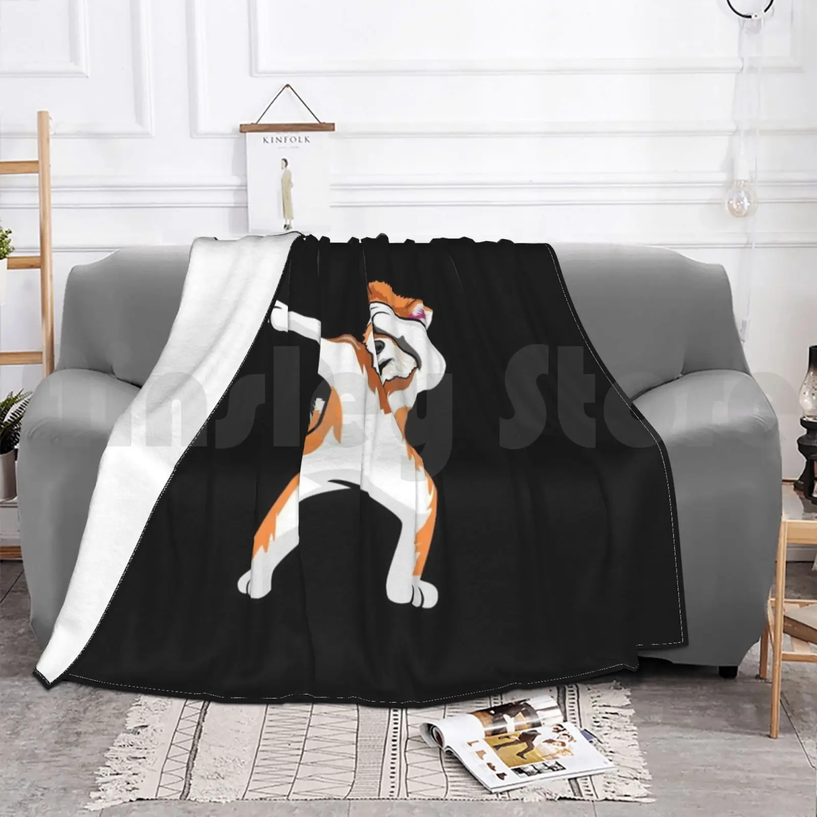 Bdaz Dabbing Akita танцующая собака забавное смешное одеяло с юмором модное