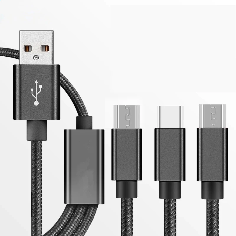 USB Charger Cable for iPhone X 8 7 6 5 Micro Type C Samsung Galaxy S9 S8 Fast Charging Cord | Мобильные телефоны и