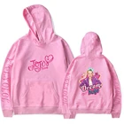 Толстовка с капюшоном JOJO SIWA для мужчин и женщин, Модный свитшот с принтом, худи в повседневном стиле, в стиле хип-хоп, розовые пуловеры с капюшоном для девушек