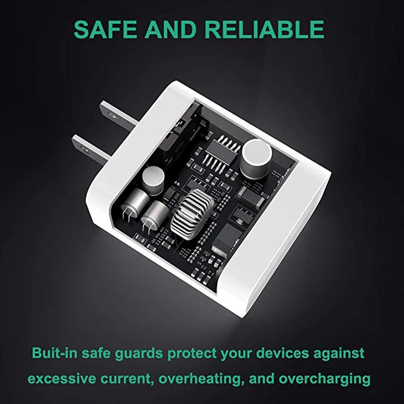 

18W PD USB Type C Quick Charger Adapter For iPhone 12 11 Pro XR X Xs Max 8 Fast Charging EU US Plug Travel Wall PD Charger Port