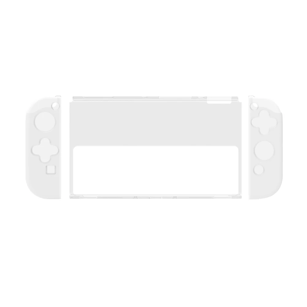 

Replacement Parts Games Transparent Protective Shell TPU Glass Screen Handle Accessories for Nintendo Switch OLED