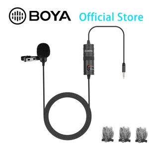 Всенаправленный конденсаторный петличный микрофон BOYA BY-M1 6 м, разъем 3,5 мм TRRS для Canon, DSLR, видеокамеры, iPhone