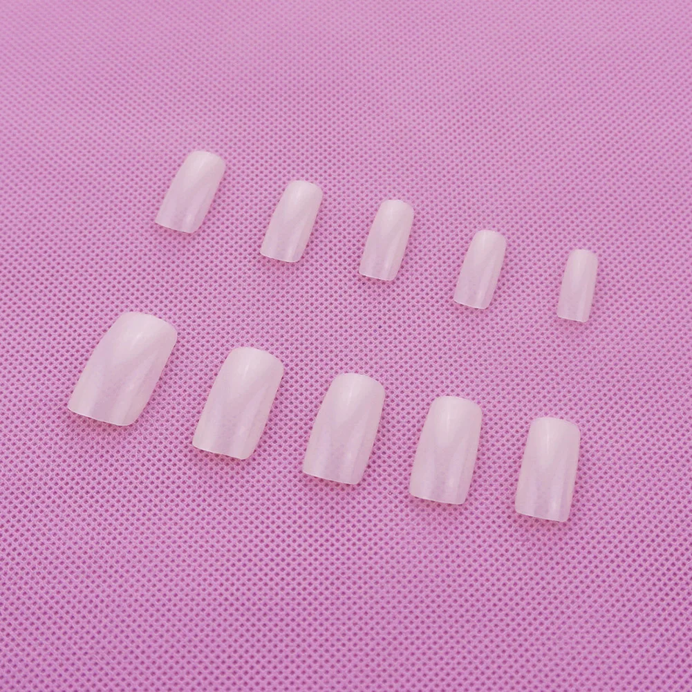 1box 500Pcs Fashion Full Cover Natural False Nails Fake Tips DIY With Box Beauty Tool Acrylic Artificial Nail Art | Красота и