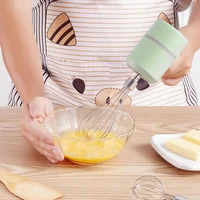 usb 3 speeds electric egg whisk handheld charging butter egg white mixer baking tools home kitchen garlic chopper masher