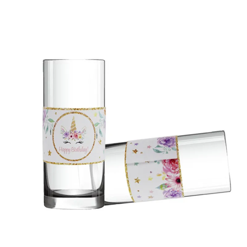 24 шт. наклейки на бутылки в виде единорога | Дом и сад