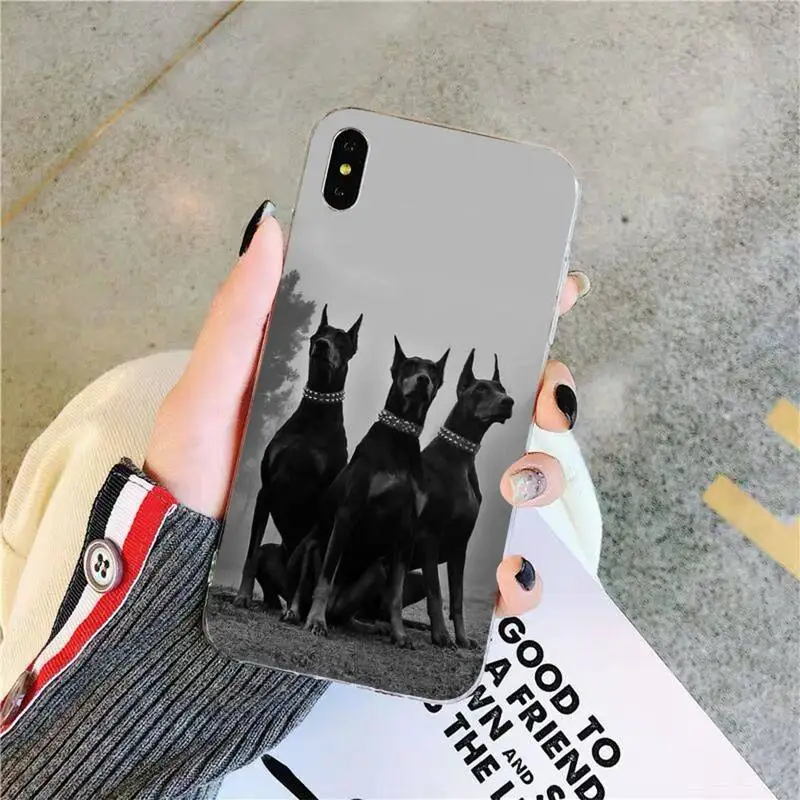 TOPLBPCS Doberman чехол для iPhone 11 12 13 mini pro XS MAX 8 7 6 6S Plus X 5S SE 2020 XR | Мобильные телефоны и