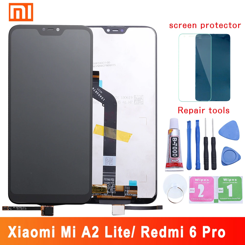 IPS ЖК экран качества AAA 5 84 дюйма + рамка для Xiaomi Mi A2 Lite сменный Redmi 6 Pro разрешение