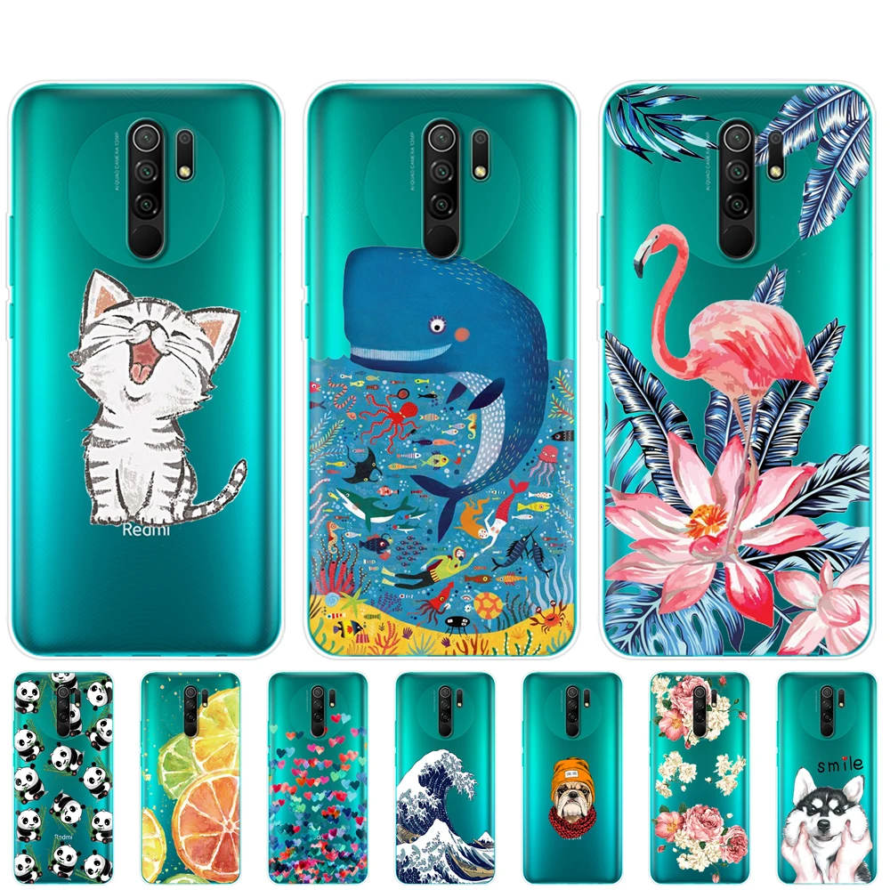 For xiaomi redmi 9 Case Silicon Back Cover Phone Case For redmi 9 Soft Case 6.53 inch etui coque bumper shockproof protective