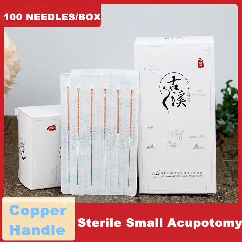 

Medical Disposable Acupotomy Acupuncture Needle Sterile Small Knife Blade Ultrafine Needle Copper Handle Acupoint Massage Beauty