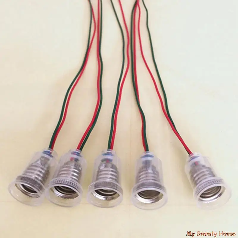 Держатель лампы E10 с проводом маленький патрон база обучающий инструмент