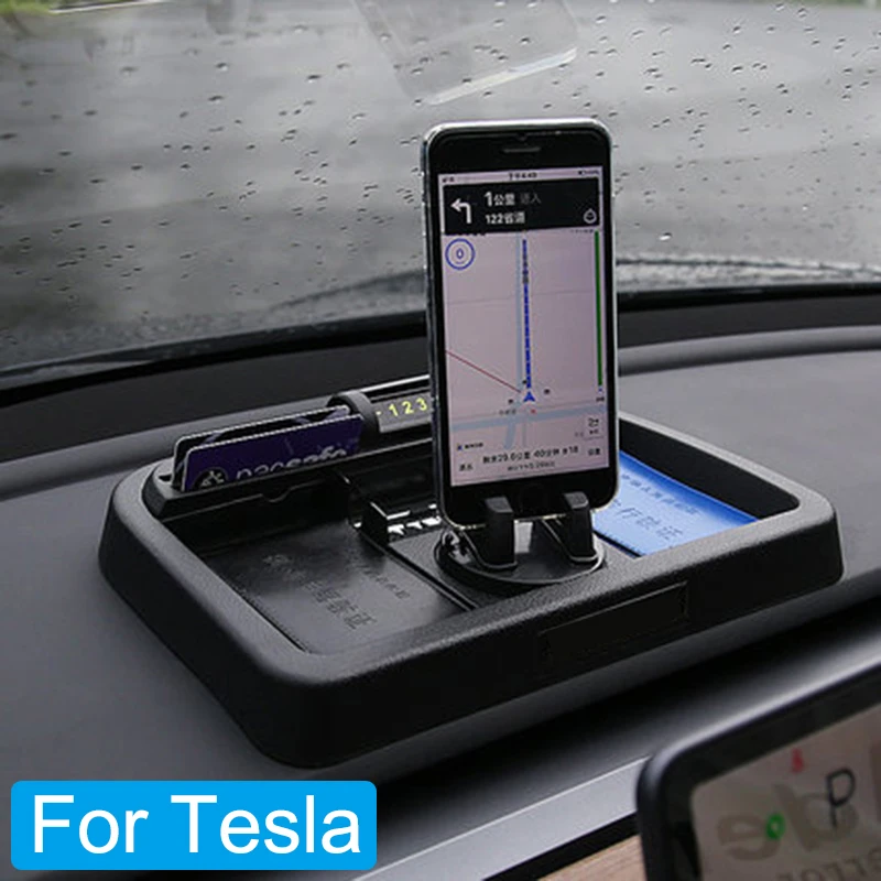 Для Tesla модель 3 модель X S коробка для хранения приборной панели автомобиля Органайзер коробка автомобильный держатель для мобильного телефона автомобильные аксессуары для интерьера