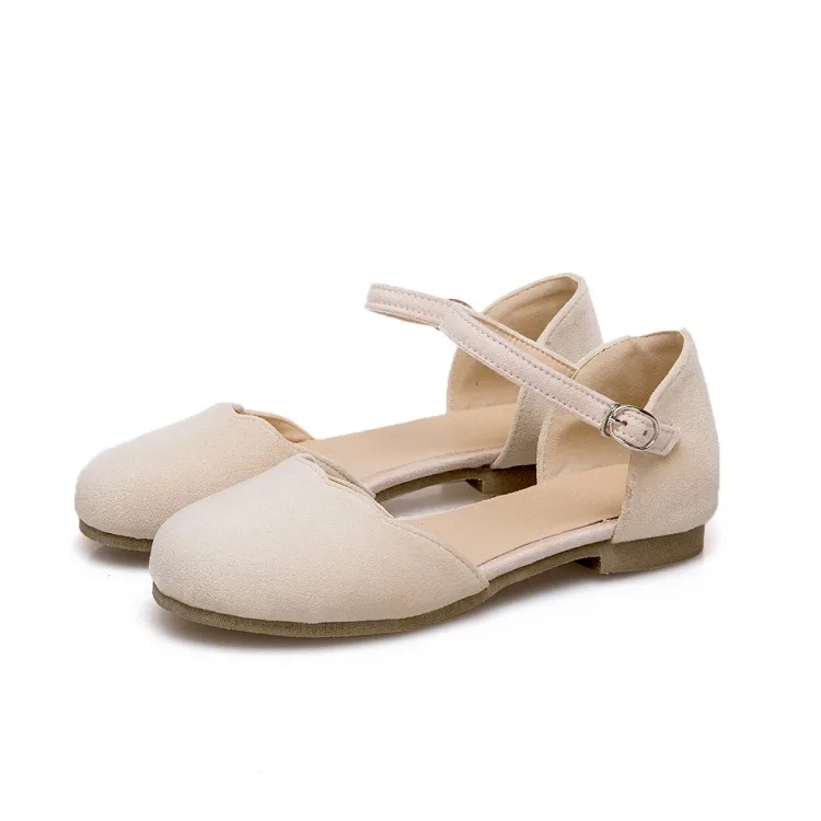 Большие размеры Летние сандалии на плоской подошве Женская обувь Женские с одной