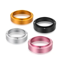 coffee dosing ring aluminum espresso dosing funnel replacement for 515458mm portafilter coffee tamper rose gold silver black