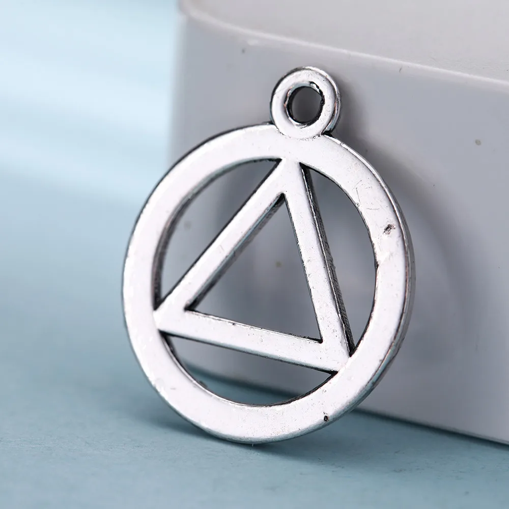 LIKGREAT Сакральная Геометрическая круглая треугольная алкоголичка Anonymous Charm Pendnat