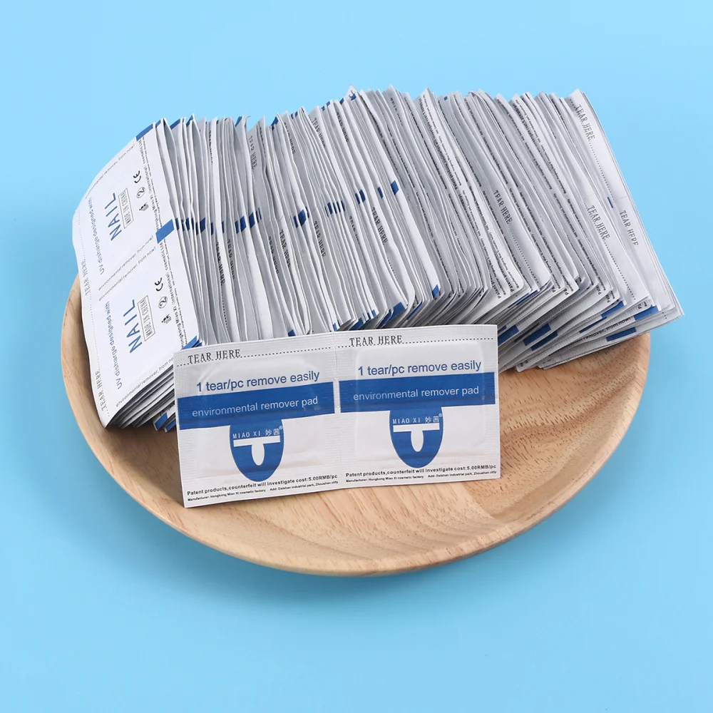 

200PCS Environmental Nail Remover Pad Nail Art Polish Remove Pads Wipes Application Easily Kits