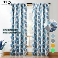 tps blackout curtains for the living room leaves printed curtains for the room modern window treatments bedroom kitchen drapes