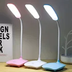 Светодиодная настольная Складная приглушаемая лампа, сенсорный светильник с питанием от USB, ночник, портативный светильник для кабинета с тачскрином