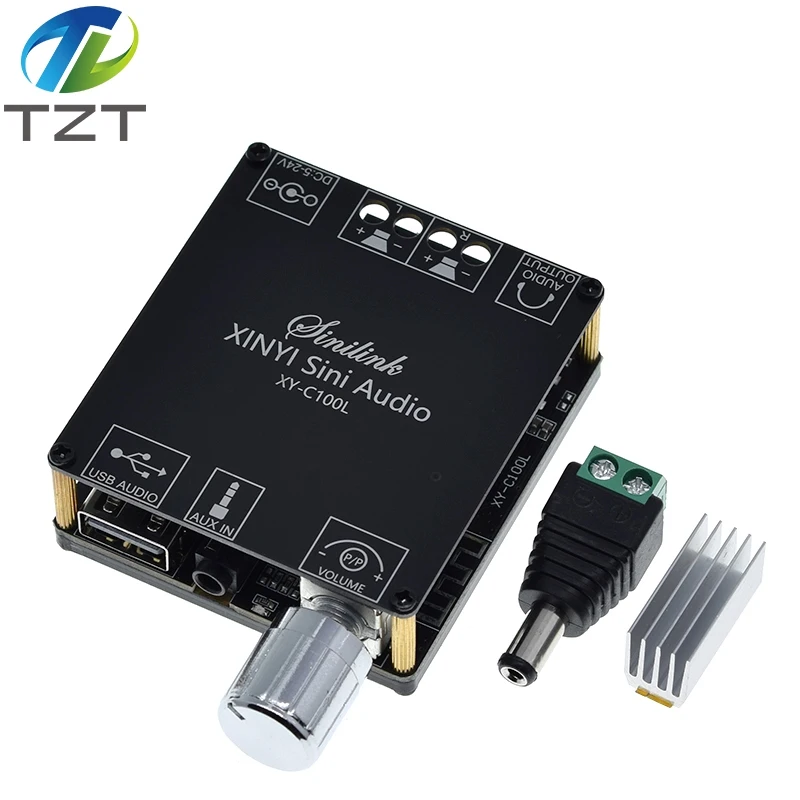 Цифровой усилитель высокой мощности HIFI TPA3116 Bluetooth 5 0 стереоплата 100 Вт + аудио