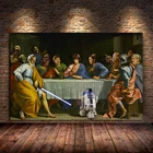 Постер Звездные войны Disney, креативная аниме-фигурка, живопись, знаменитая Настенная картина на холсте, домашний декор для гостиной