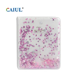 Photo Album - Pink CAIUL 3 дюйма 64 листов quicksend альбом для ЖК-дисплея с подсветкой Fujifilm Instax Mini9/8+/8/7/25/26/50/70/90 фото билет на поезд билет в кино - Color: Photo Album - Pink
