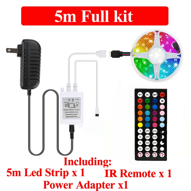 

Music Sync led kit led strip 12V car led rgb tape Remote control Flexible Ribbon Led lights for room Kitchen Cabinets Wardrobe