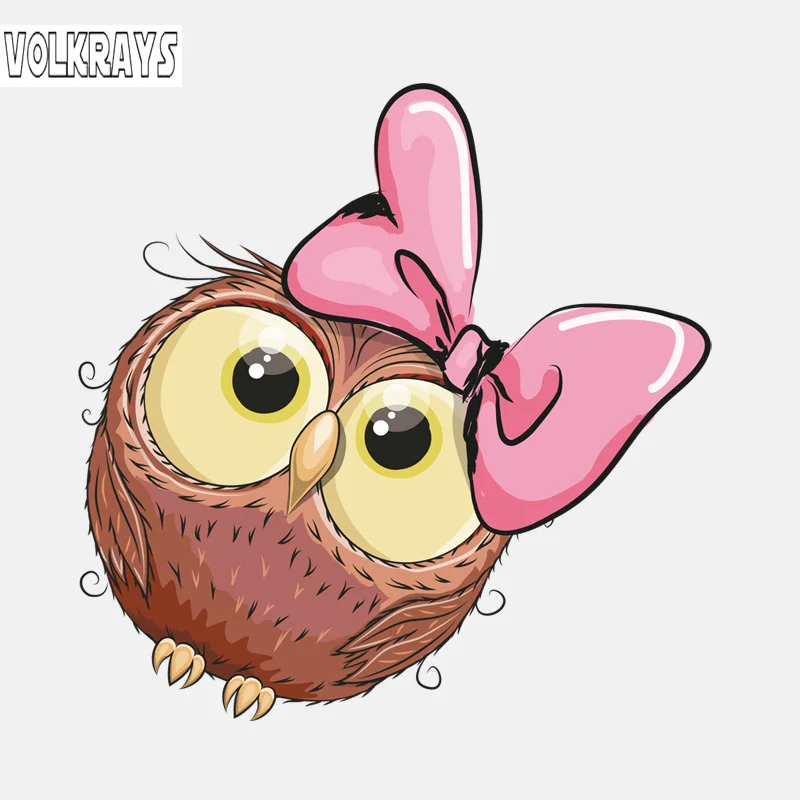 Милые автомобильные наклейки Volkrays милый розовый бант сова девушка аксессуары