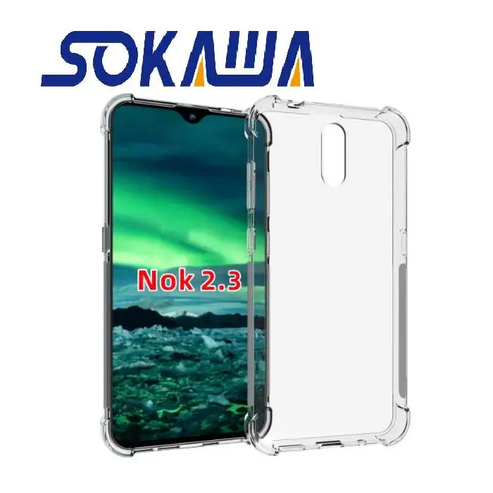 Для Nokia Lumia 2 3 чехол + закаленное Стекло прозрачный кремний TPU гелевый кожаный