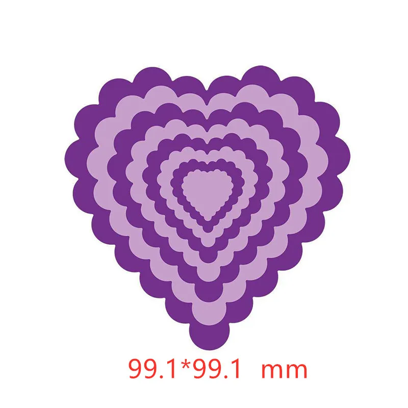 Calloped Heart Shape Metal Cutting dies 2019 new Craft Dies for Embossing Paper Card making Scrapbooking Decorations Photo | Дом и сад