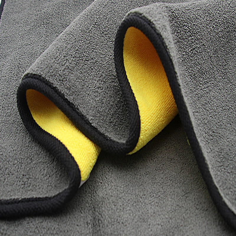 

30*30/60CM Car Wash Microfiber Towel Car Cleaning Drying Cloth Hemming Car Care Cloth Detailing Car Wash Towel