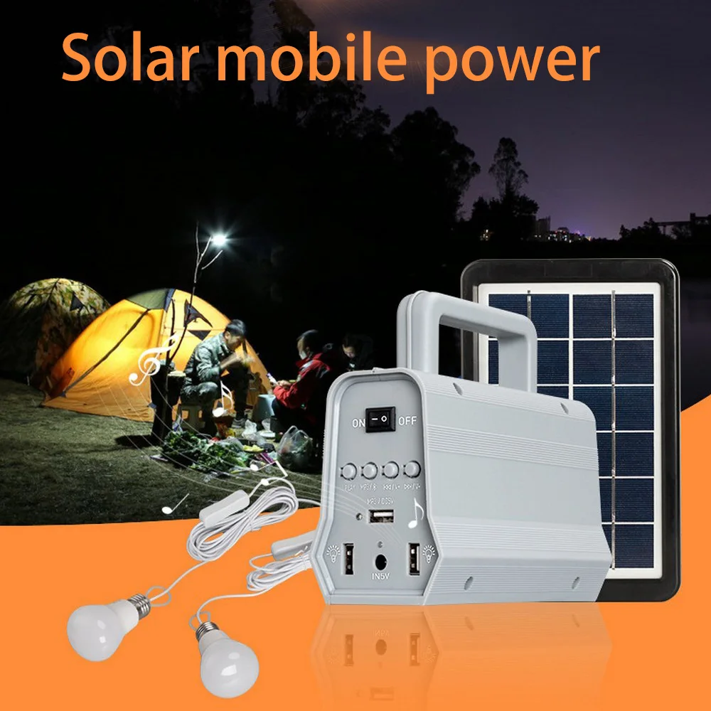 Светодиодный комплект для генератора солнечной панели колонка с Bluetooth зарядное